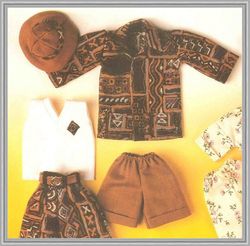 digital - vintage barbie sewing pattern - wardrobe clothes for dolls 11-1/2" - vintage 1980s - pdf