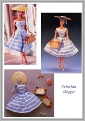 digital - vintage barbie sewing pattern - wardrobe clothes for dolls 11-1/2" - vintage 1980s - pdf