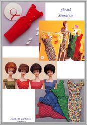 digital - vintage barbie sewing pattern - wardrobe clothes for dolls 11-1/2" - vintage 1980s - pdf