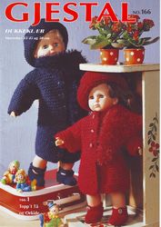 pdf copy vintage patterns clothes of knitting for  doll and dolls size 43\45 and 50 cm.