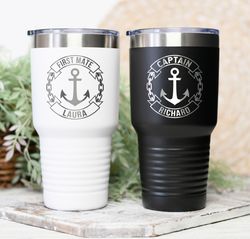 boat captain gift personalized boat gift boat accessories boat tumbler sailing gift nautical gift nautical tumbler