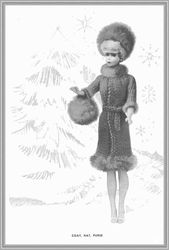 digital - vintage barbie knitting pattern -  knitting patterns for dolls 11-1/2" - pdf