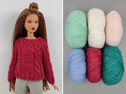 barbie clothes 6 colors sweater