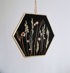 Pressed flower frame resin art