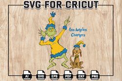 the grinch los-angeles-chargers football svg, grinch chargers nfl logo svg, nfl teams, digital download
