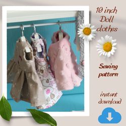 doll pattern – doll clothes pattern – body doll pattern - soft toy sewing pattern - 10 inch doll pattern