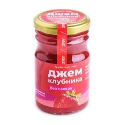 strawberry jam (no sugar), 210gr.