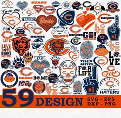 59 chicago bears logo - chicago bears svg - chicago bears emblem - chicago bears symbol-cool bears logo-football bears l