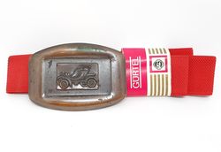 vintage belt with a buckle made in gdr 1982
