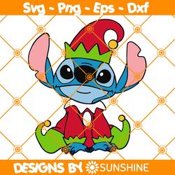 elf stitch svg, elf svg, stitch svg, stitch christmas svg, funny christmas svg, file for cricut