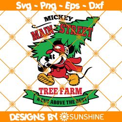 Mickey Main Street Tree Farm Svg, Disney Christmas Svg, Christmas Svg, Mickey Christmas Svg, File For Cricut