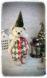 christmas teddy bear-teddy-cute bear-christmas gift-handmade bear-collection teddy bear