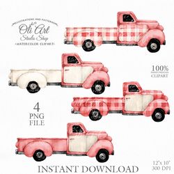 truck clip art. digital clipart, hand drawn graphics, digital download. oliartstudioshop