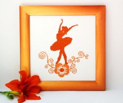 ballerina silhouette picture, dancing girls room decor, dance recital gift, ballerina wall art, dance teacher gift