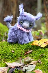 litita lamb goat,sheep, furry, furry toy, gray sheep, gray goat, grey, fur toy, fur goat, fantasy creature toy