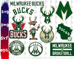 Big SVG Bundle, Digital Download, Milwaukee Bucks svg, Milwaukee Bucks logo, Milwaukee Bucks clipart