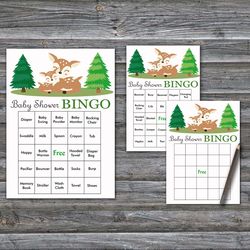 oh deer baby shower bingo cards,deer baby shower bingo games,printable baby shower bingo cards--277