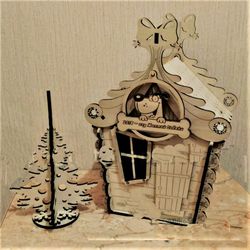 digital template cnc router files cnc christmas candy house files for wood laser cut pattern