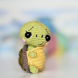 crochet pattern turtle, pdf digital download, amigurumi turtle pattern, cute sea stuffed animal