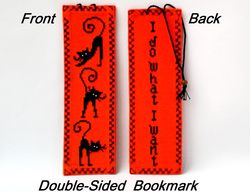 embroidered bookmark with quote, mother in law gift, cat mom, best friend readers gift, cat lady gifts, cat lover gift