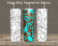 tumbler swirl wrap tangram tumbler svg for 20oz hogg tapered - 5