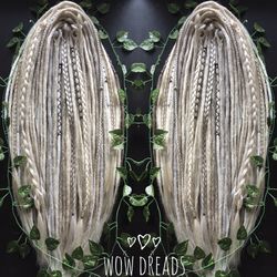 set viking dreads synthetic  double ended or single ended