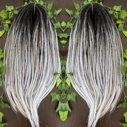 set wolf crochet ombre synthetic  dreadlocks double ended or single ended