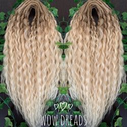 set lightweight crochet curly dread ombre synthetic  dreadlocks