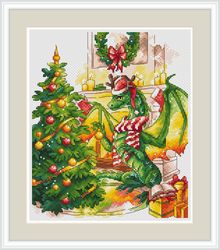 dragon cross stitch pattern christmas cross stitch pattern christmas tree cross stitch pattern home cross stitch pattern