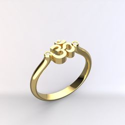 om ring gold