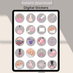 digital stickers for goodnote, digital planner, pre-cropped & png