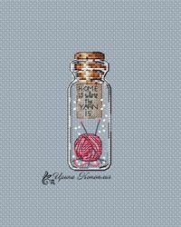 yarn cross stitch pattern, bottle cross stitch pattern, modern cross stitch pattern, cross stitch pattern in pdf