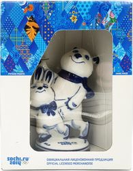sochi 2014 gzhel mascot collection the polar bear and the hare – figure skaters