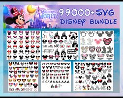 99k disney bundle, cricut mickey minnie svg, frozen svg, winnie svg, lion king svg, toy story svg cricut printable