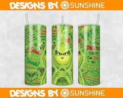 stink stank stunk grinch tumbler wrap, 20oz tumbler wrap, grinch 20oz png, christmas grinch tumbler