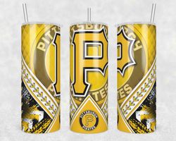 pittsburgh pirates 20oz tumbler wrap, 20oz tumbler wrap, pittsburgh pirates 20oz png, mlb baseball tumbler, mlb fan gift