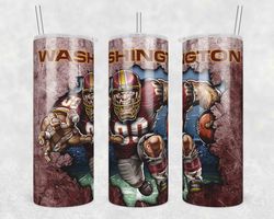 mascot washington commanders tumbler wrap, 20oz tumbler wrap, mascot washington commanders png, nfl football tumbler