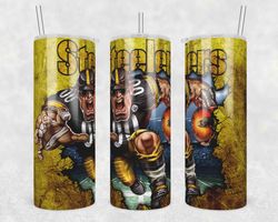 mascot pittsburgh steelers tumbler wrap, 20oz tumbler wrap, mascot pittsburgh steelers png, nfl football tumbler wrap