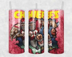 mascot kansas city chiefs tumbler wrap, 20oz tumbler wrap, mascot kansas city chiefs png, nfl football tumbler wrap