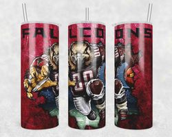 mascot atlanta falcons tumbler wrap, 20oz tumbler wrap, mascot atlanta falcons png, nfl football tumbler wrap, sport png