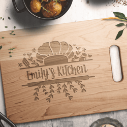 personalized kitchen monogram cutting board custom engraved chopping board kitchen decor gift for grandma