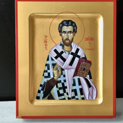 st lazarus of bethany | high quality serigraph icon on wood | size: 4" x 3,5"