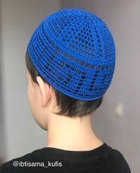 short kufi hat crochet bucket cap men