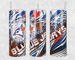 toronto bluejays template tumbler wrap, 20oz tumbler wrap, toronto bluejays png, mlb baseball tumbler, mlb fan gift png