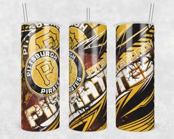 pittsburgh pirates template tumbler wrap, 20oz tumbler wrap, pittsburgh pirates png, mlb baseball tumbler, mlb fan gift