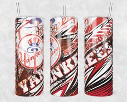 newyork yankees template tumbler wrap, 20oz tumbler wrap,newyork yankees png, mlb baseball tumbler, mlb sport fan gift