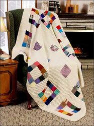 vintage afghan knitting pattern, blanket knitting pattern pdf, vintage knitting pattern patchwork squares afghan.