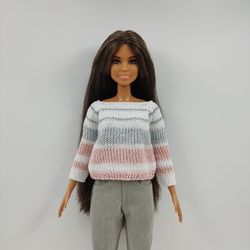 barbie doll clothes white sweater