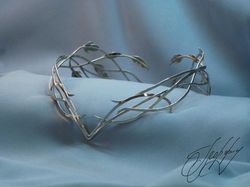 galadriel crown - lotr elven tiara - branches and leaves diadem - for elves and fairies