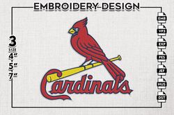 st louis cardinals embroidery design, st louis cardinals baseball team embroidery files, mlb teams, digital download